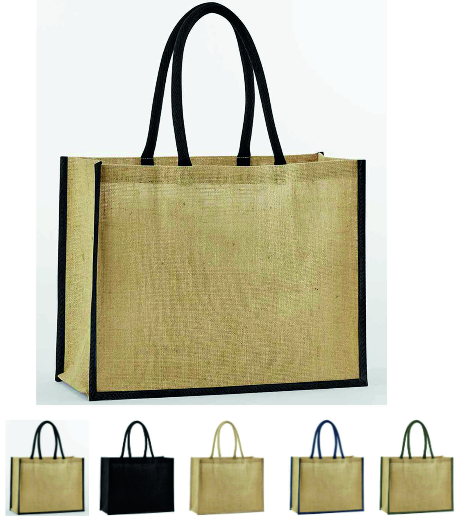 W470 Westford Mill Natural Starched Jute Classic Shopper - Click Image to Close
